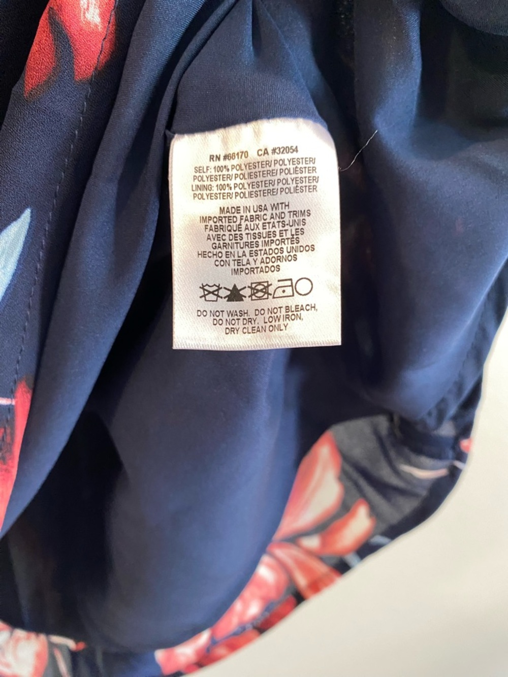 Hutch NWT Floral Midi Skirt Navy Pink Size 6 Anthropologie Style Satin Feel - Picture 7 of 10